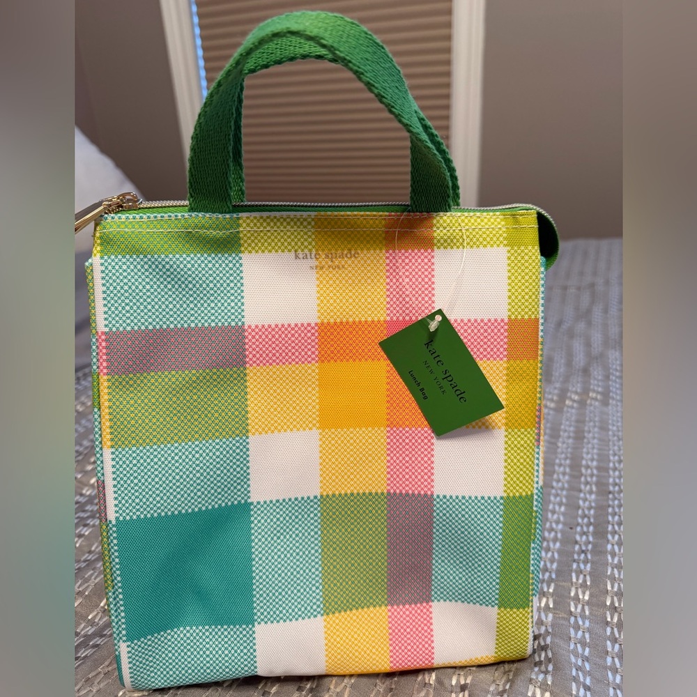 Kate Spade Garden Plaid Lunch Bag